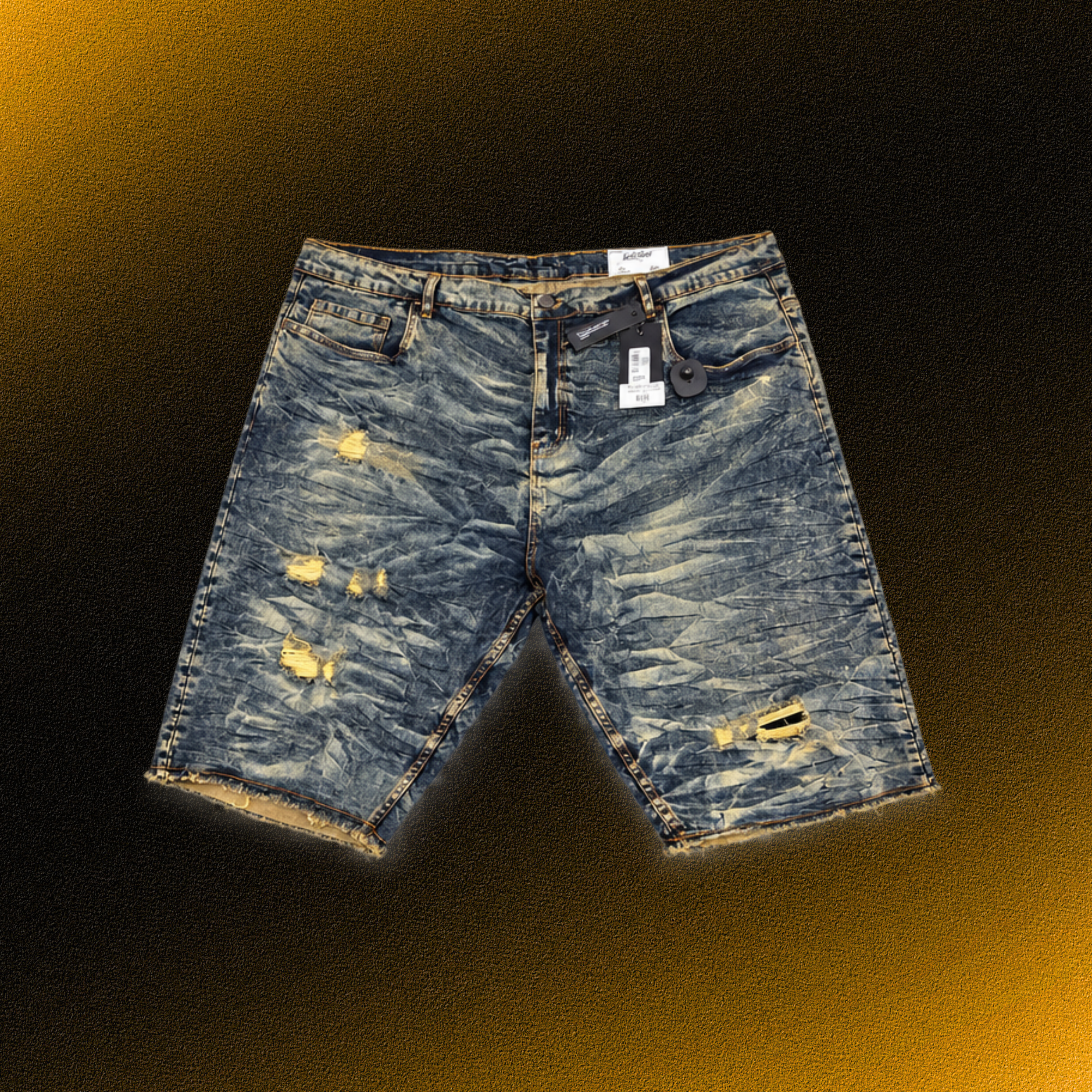 Plus Size Ripped Jean Shorts