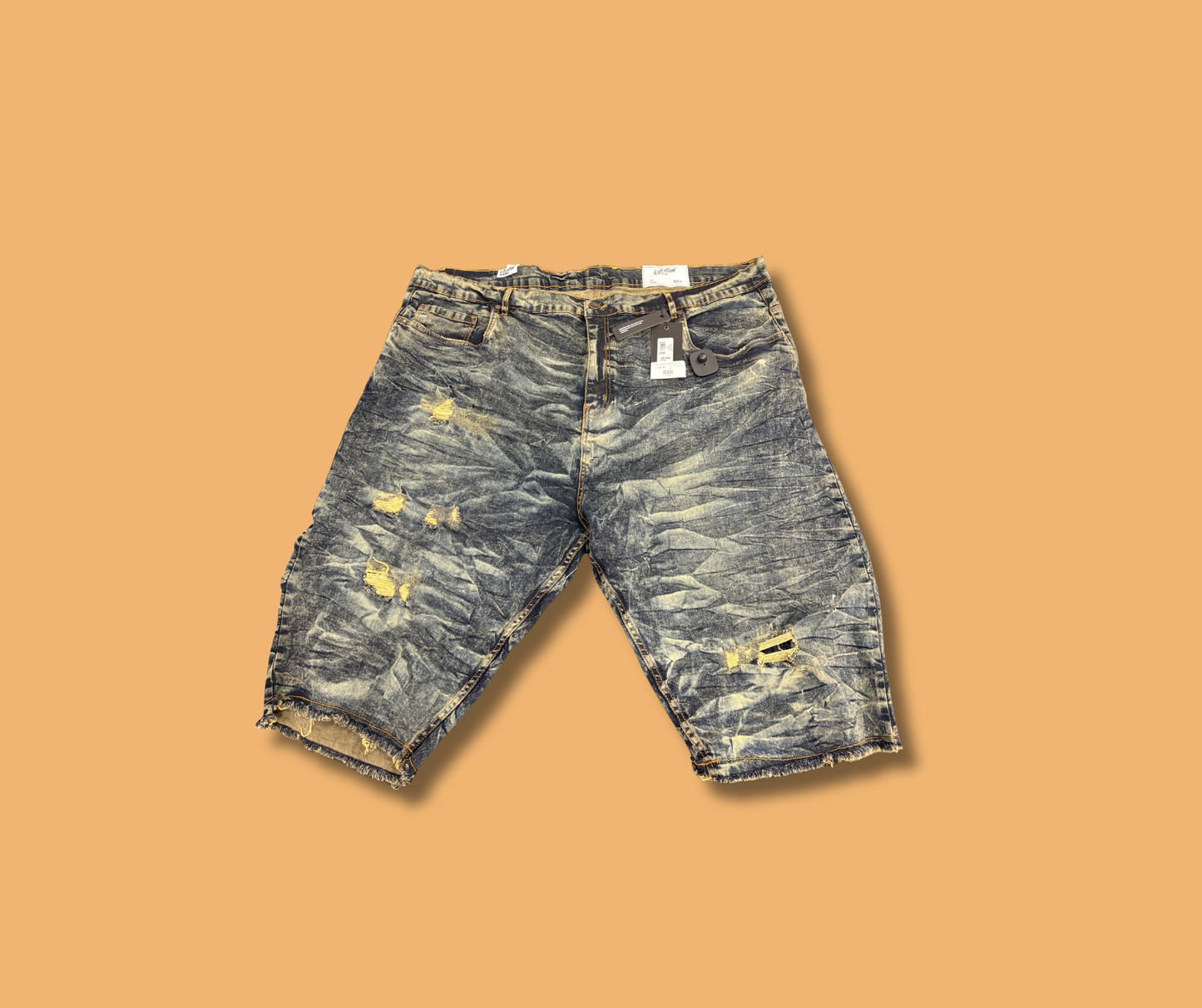 Plus Size Ripped Jean Shorts