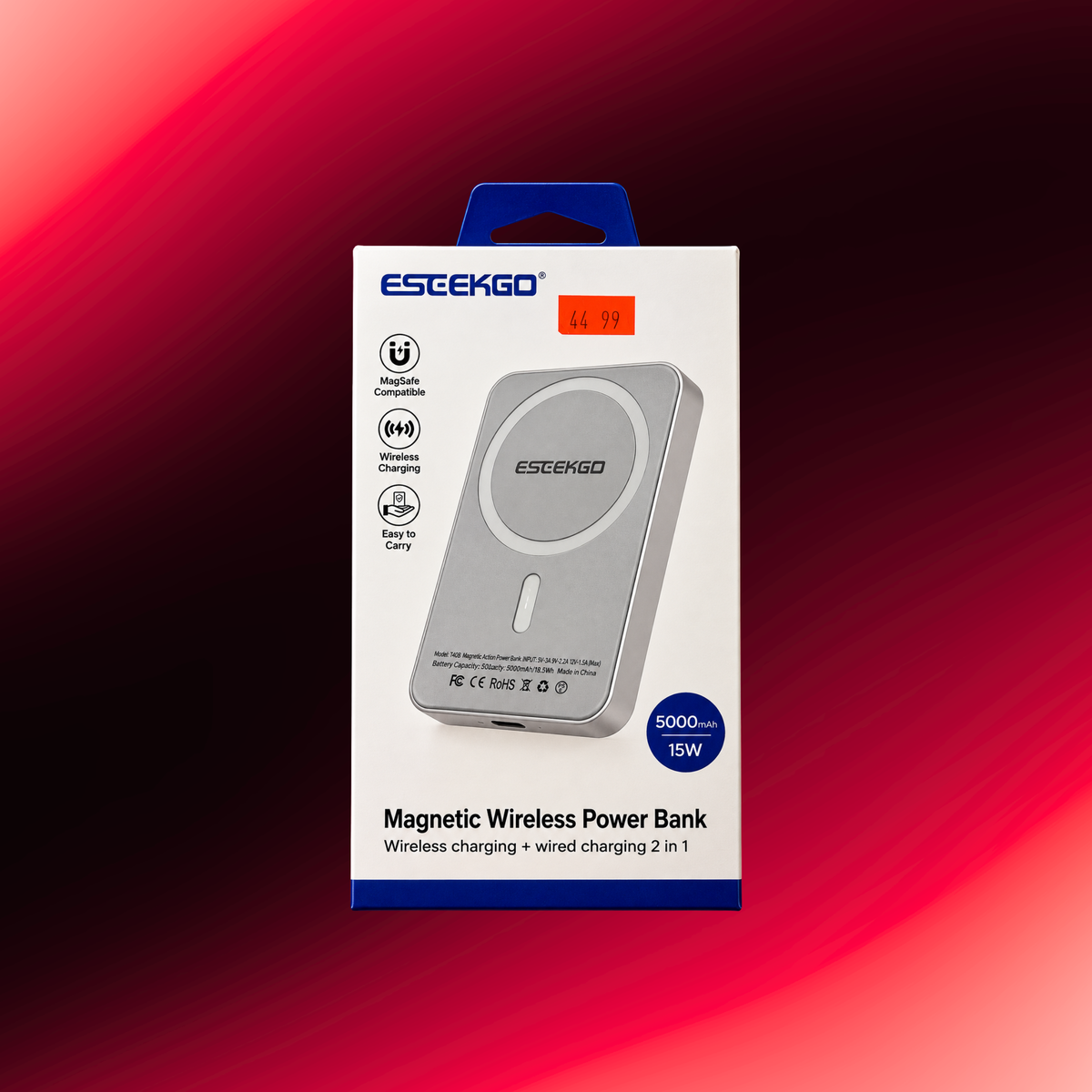 Magnetic Wireless Power Bank